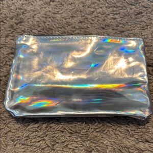 ipsy Holographic Silver Cosmetic Bag